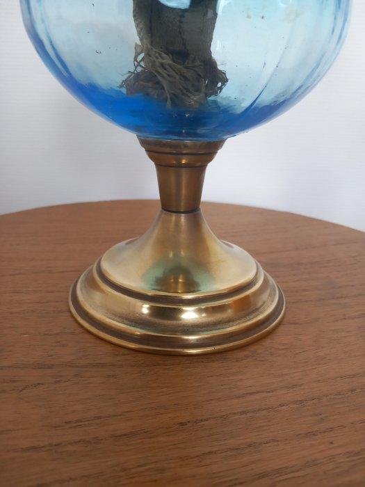 Petroleumlamp - Verguld messing, Antiek en Kunst, Curiosa en Brocante
