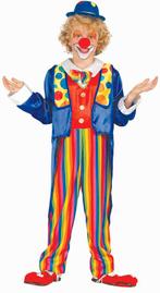 Clown Kostuum Gekleurd Kind, Kinderen en Baby's, Carnavalskleding en Verkleedspullen, Nieuw, Verzenden