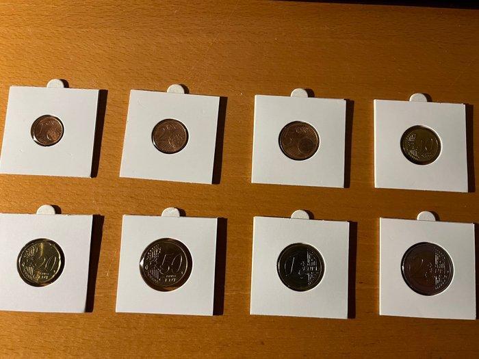 Monaco. Series 1 Cent - 2 Euro 2001 (Zonder Minimumprijs), Postzegels en Munten, Munten | Europa | Euromunten