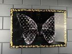 Mike Blackarts - Butterfly with diamonds artwork, Antiquités & Art, Art | Peinture | Moderne