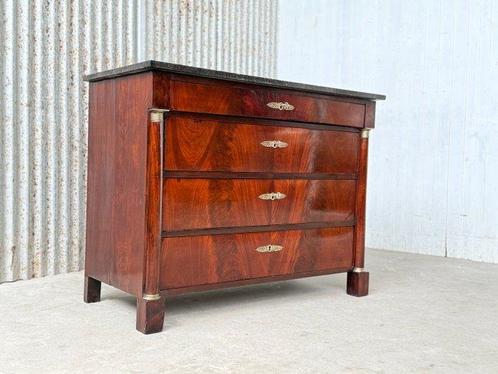 Commode - commode, buffet, pendule, kast - Acajou -, Antiek en Kunst, Antiek | Meubels | Stoelen en Sofa's