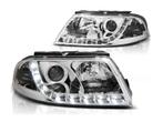 True LED DRL koplampen Chrome geschikt voor VW Passat 3BG, Nieuw, Volkswagen, Verzenden