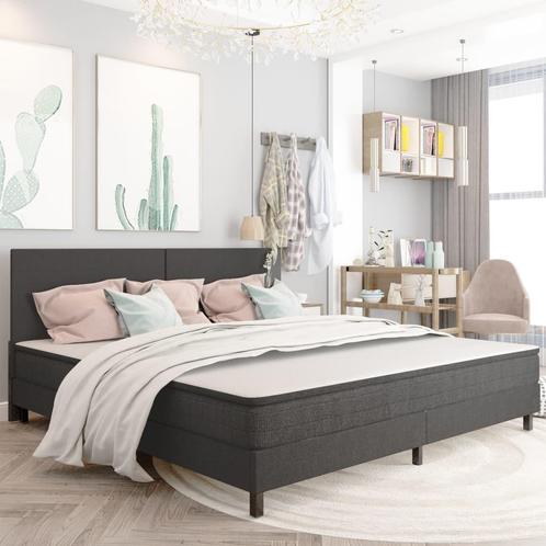 vidaXL Hoofdbord 200x200 cm stof donkergrijs, Huis en Inrichting, Slaapkamer | Bedden, Nieuw, Verzenden