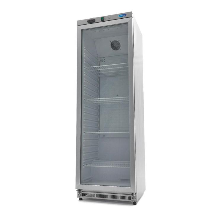 Koelkast - 400 L - Rvs - met Glazen Deur, Zakelijke goederen, Horeca | Keukenapparatuur, Nieuw in verpakking, Koelen en Vriezen