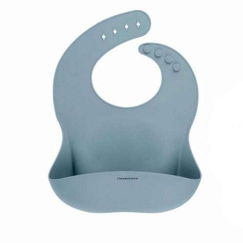 Silicone Slap met opvangbakje Dusty Bleu, Kinderen en Baby's, Babykleding | Overige, Jongetje, Nieuw, Ophalen of Verzenden