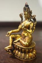 This a gilt metal green tara is exquisite, with exquisite