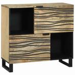 vidaXL Dressoir Bruin 80 x 33 x 75 cm massief mangohout, Huis en Inrichting, Kasten | Dressoirs, Verzenden, Nieuw