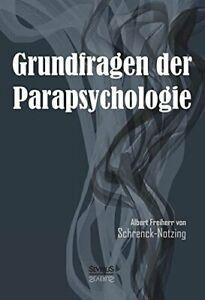 Grundfragen der Parapsychologie. Schrenck-Notzing, Freiherr, Boeken, Overige Boeken, Zo goed als nieuw, Verzenden
