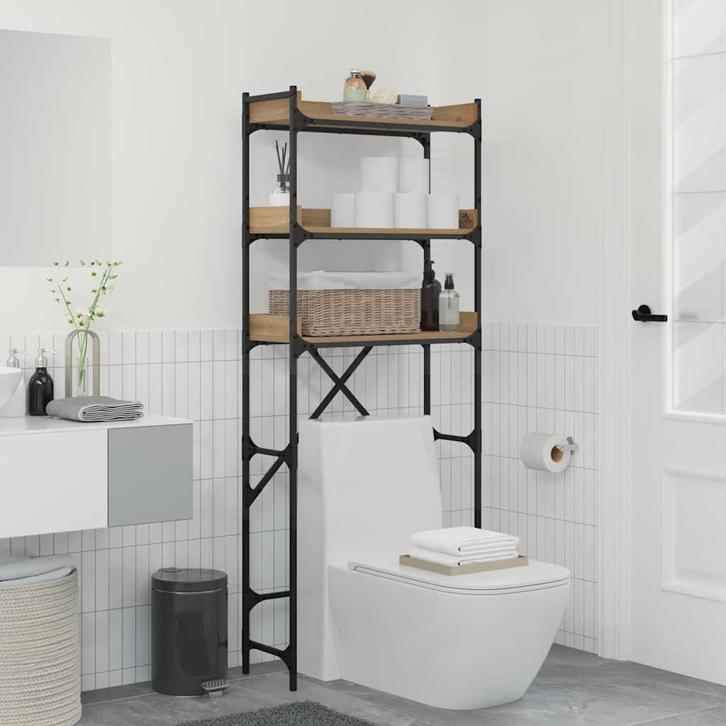 vidaXL Wasmachineplank met plank 67 x 25 x 163 cm Bewerkt, Elektronische apparatuur, Wasmachines, Nieuw, Verzenden