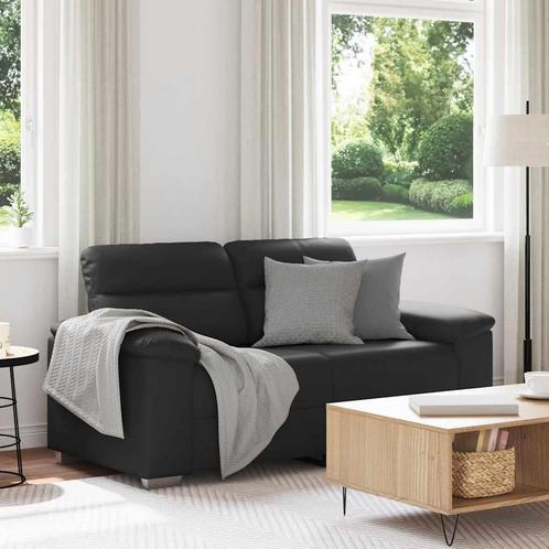 vidaXL Tweezitsbank 120 cm kunstleer zwart, Huis en Inrichting, Zetels | Zetels, Nieuw, Verzenden