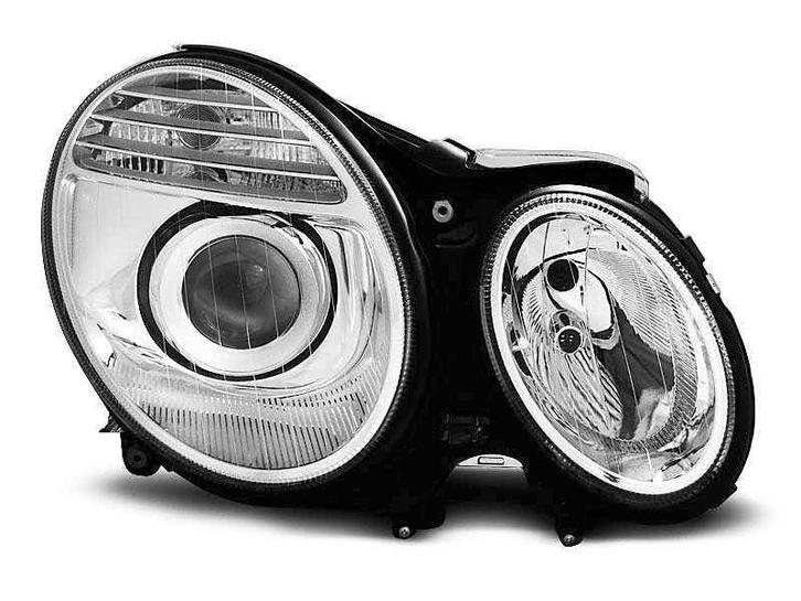 Xenon koplamp units Chrome geschikt voor Mercedes E-klasse, Auto-onderdelen, Verlichting, Nieuw, Mercedes-Benz, Verzenden
