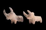 Indus Vallei Terracotta Zebu Stieren (2)  (Zonder