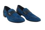 STEFANO RICCI RRP 4000€ Suede & Alligator Loafers – Cobalt, Kleding | Heren, Nieuw