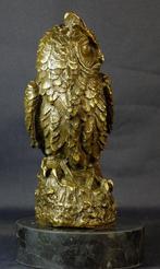Williams - Figuur - Eule auf Sockel - Brons, Marmer