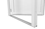 PVC Deur 1/2 glas B.102 x H.206 - Antraciet houtnerf., Ophalen of Verzenden, Buitendeur