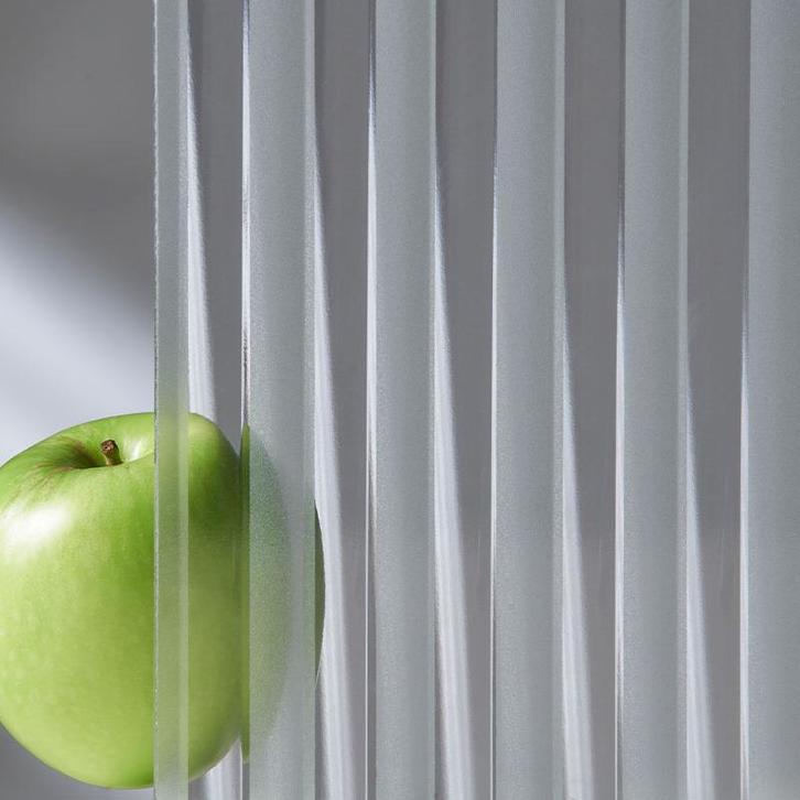 Enkel glas figuurglas Canale mat / blank 4mm, Doe-het-zelf en Bouw, Glas en Ramen, Nieuw, Verzenden