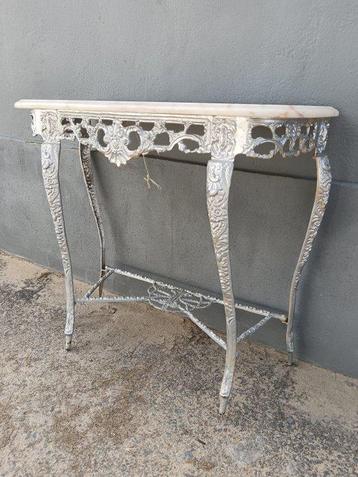 Wandtafel - Brons, Marmer - Bronzen console