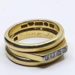 Ring - 18 karaat Geel goud - 0.12ct. tw. Diamant, Nieuw