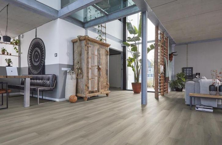DIJON Light Grey SRC Pvc Klik Vloer ( LEVENSLANGE GARANTIE ), Doe-het-zelf en Bouw, Vloerdelen en Plavuizen, Ophalen of Verzenden