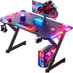 Gaming bureau - Gaming desk - Gaming tafel - 100x60 cm - Zwa, Huis en Inrichting, Verzenden, Nieuw
