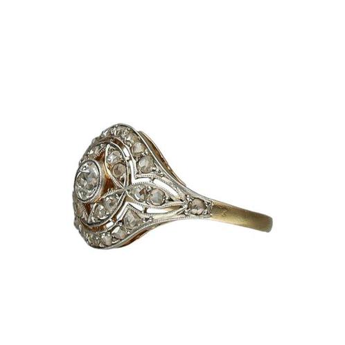 Bague - 18 carats Or jaune Diamant (Naturelle), Handtassen en Accessoires, Ringen