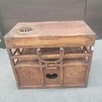 Antique - Doos - Hout, IJzer - Houten geldkist