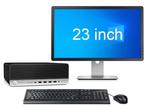 HP ProDesk 600 G4 SFF i5 8e Gen + 23 Monitor + 2 jaar, Ophalen of Verzenden, Nieuw, In_stock