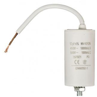 Condensator - Aanloop - 12.0 F (Max. 450V, Met kabel), Doe-het-zelf en Bouw, Elektriciteit en Kabels, Verzenden