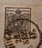 Oostenrijk 1851/1851 - Zeldzame 2 Kreuzer zwart op gehele