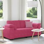 vidaXL Loveseat Sofa Wijnrood 140 cm Fluweel, Huis en Inrichting, Zetels | Zetels, Verzenden, Nieuw