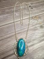 Argent, Labradorite bleue - Collier
