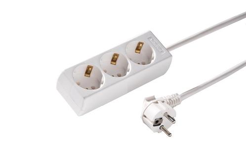 Martin Kaiser 3-Weg Desktop Verlengsnoer 45° 1.5M Wit -, Doe-het-zelf en Bouw, Elektriciteit en Kabels, Verzenden