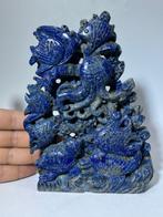 Lapis Lazuli Oceaan Houtsnede – Octopus, Vissen en