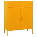 vidaXL Armoire de rangement Jaune moutarde 80x35x101,5, Maison & Meubles, Verzenden, Neuf