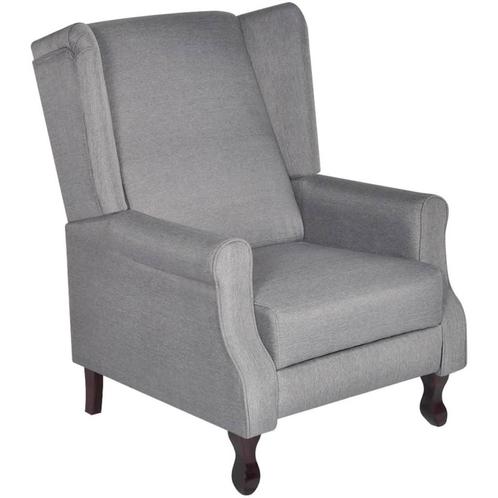 vidaXL Fauteuil stof grijs, Maison & Meubles, Fauteuils, Envoi