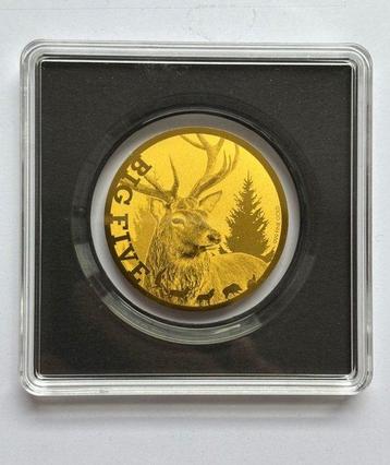 Tchad. 5000 Francs 2020 Big Five Rothirsch - 1/200 (.999)