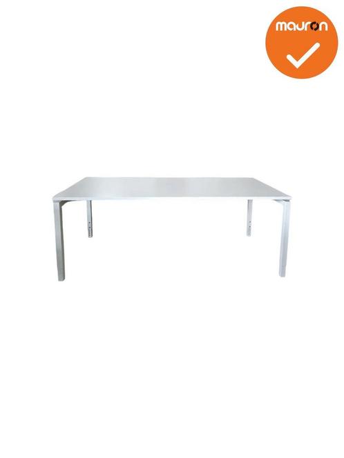 Vergadertafel Basic - 4-poots - 200x100cm - met wit onderste, Articles professionnels, Aménagement de Bureau & Magasin | Mobilier de bureau & Aménagement