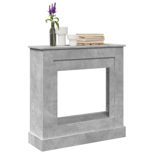 vidaXL Haardombouw 90x30x90 cm bewerkt hout betongrijs, Huis en Inrichting, Kachels, Nieuw, Verzenden