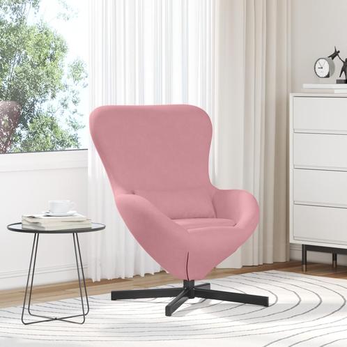 vidaXL Eierschommel in Roze Fluweel, Huis en Inrichting, Fauteuils, Nieuw, Verzenden
