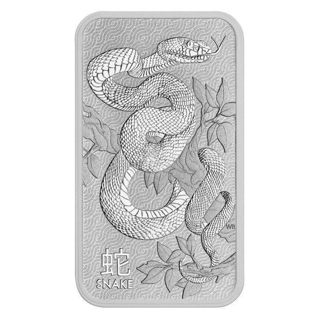 5 Troy Ounce - Argent .999 - 1 oz Australian Lunar Snake, Postzegels en Munten, Edelmetalen en Baren