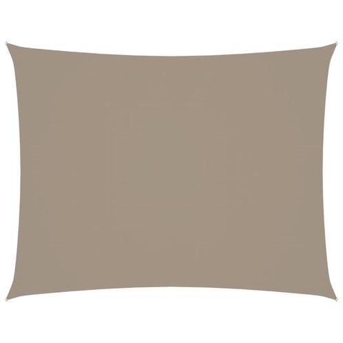 Zonnescherm Rechthoekig 3,5x4,5m Taupe | Retour Deal | -40%, Tuin en Terras, Zonneschermen, 450 cm of meer, Nieuw, Verzenden