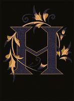 VERSACE ALFABET - Letter H (Nero/Oro) / Vloertegel en, Ophalen of Verzenden, Nieuw