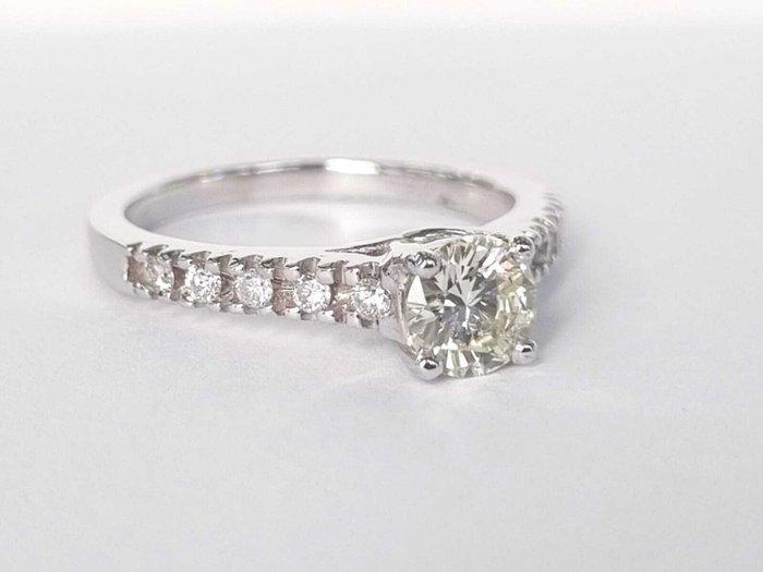 Verlovingsring - 18 karaat Witgoud - 0.67ct. tw. Diamant, Handtassen en Accessoires, Antieke sieraden
