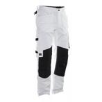 Jobman 2130 pantalon de peintre  d88 blanc/noir, Bricolage & Construction