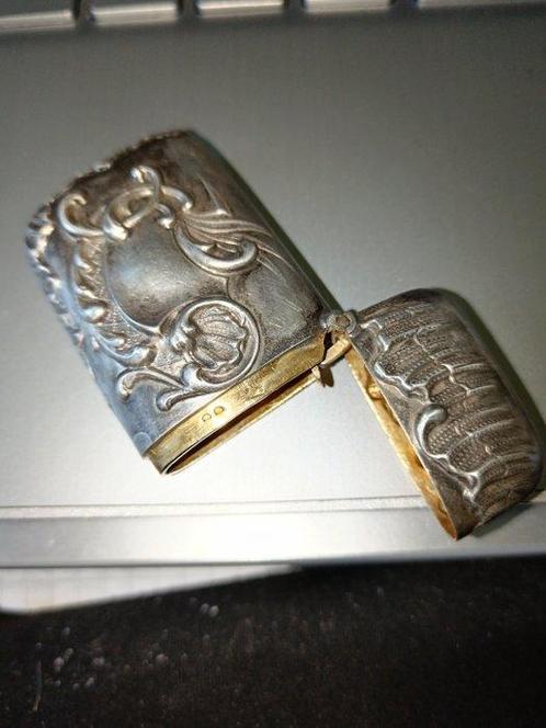 Zonder Minimumprijs - Luciferhouder - Zilver, Verzamelen, Rookartikelen, Aanstekers en Luciferdoosjes