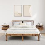 vidaXL Vloeiende Nachtkastjes 2 stuks Oud Hout 40x31x27 cm, Huis en Inrichting, Slaapkamer | Nachtkastjes, Verzenden, Nieuw