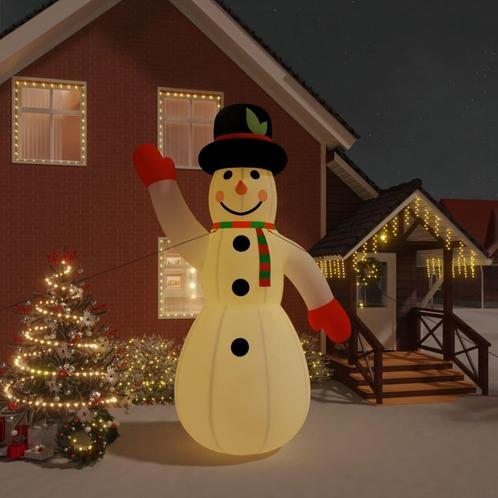 vidaXL Bonhomme de neige gonflable avec LED 455 cm, Divers, Noël, Neuf, Envoi