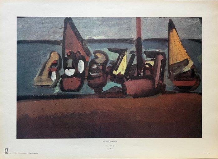 Georges Rouault (1817-1958) - Zeilboten voor Anker, Antiquités & Art, Antiquités | Autres Antiquités