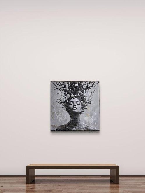 Nicole Lubbers - The Blooming Mind XL, Antiek en Kunst, Kunst | Schilderijen | Modern