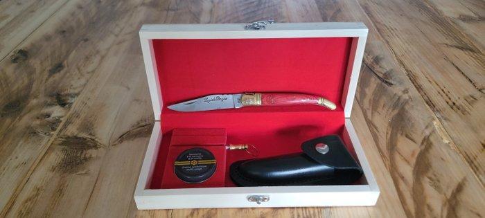 Laguiole Bougna - Tafelmessenset - Staal - Opvouwbare messen, Antiek en Kunst, Antiek | Keukengerei